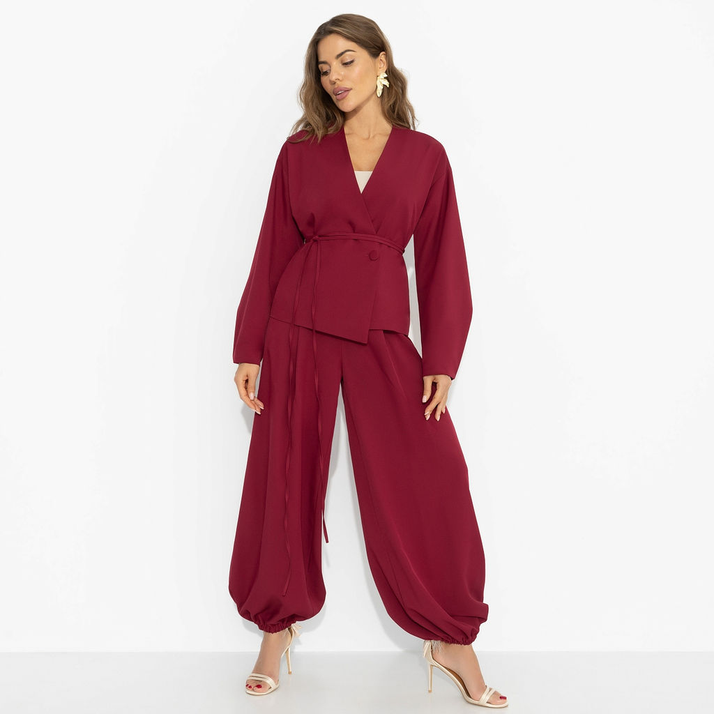 Брючный костюм для триумфа, Стиль говорит (2 в 1, рубин) - Charutti фото 2