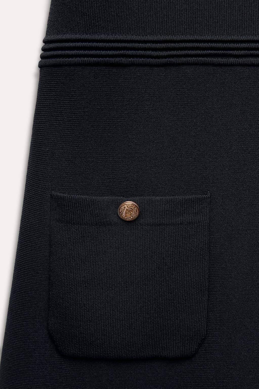 BOX PLEAT KNIT MINI DRESS - Zara фото 8