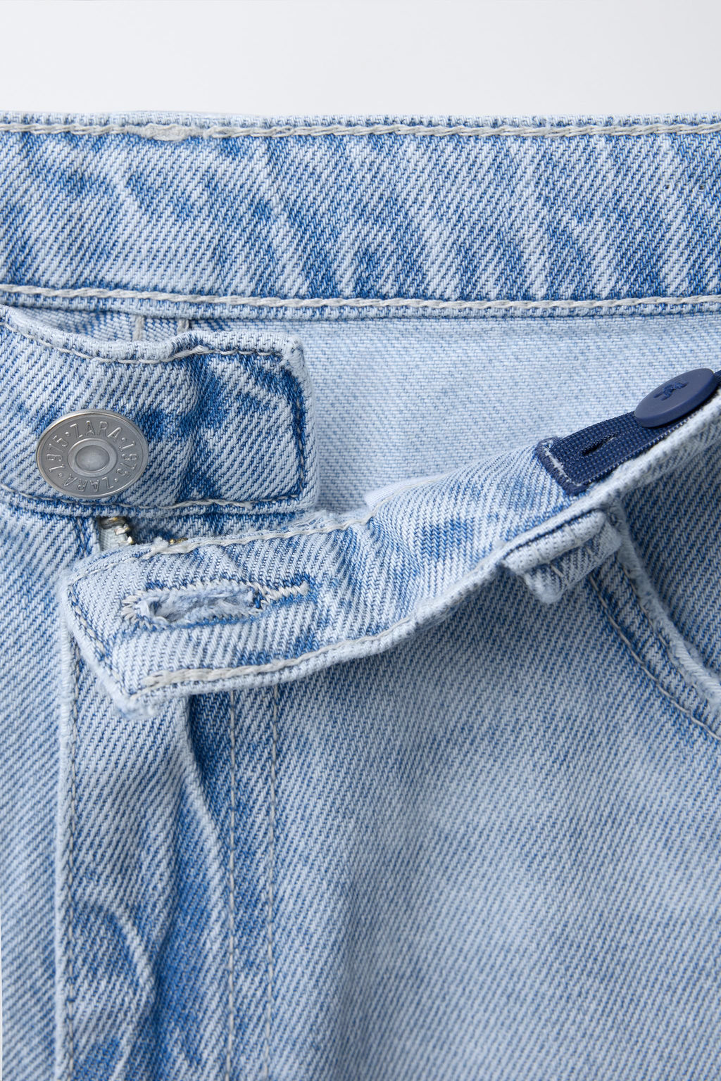 RELAXED FIT BAGGY DENIM BERMUDA SHORTS - Zara фото 3
