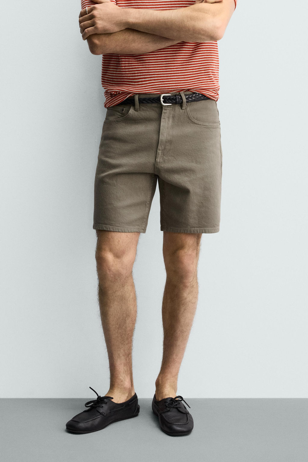 BERMUDA DENIM REGULAR FIT / Verdoso