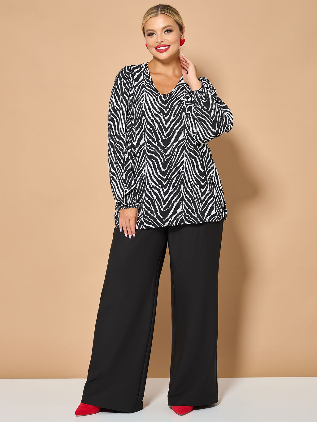 Блузка 0059-26 алый - Dora фото 142