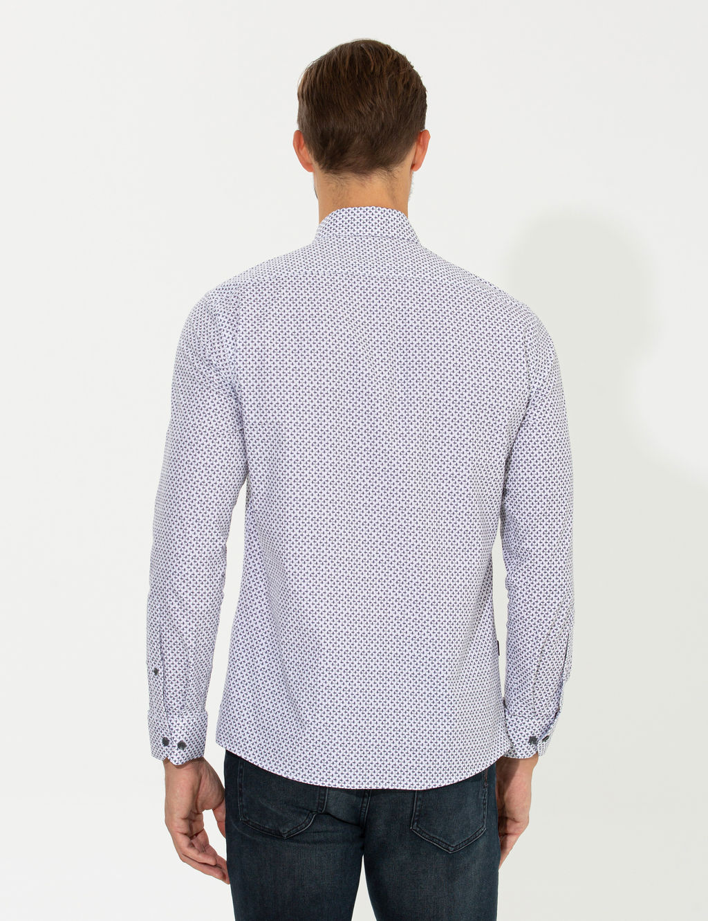 Mor Slim Fit Uzun Kollu G_mlek