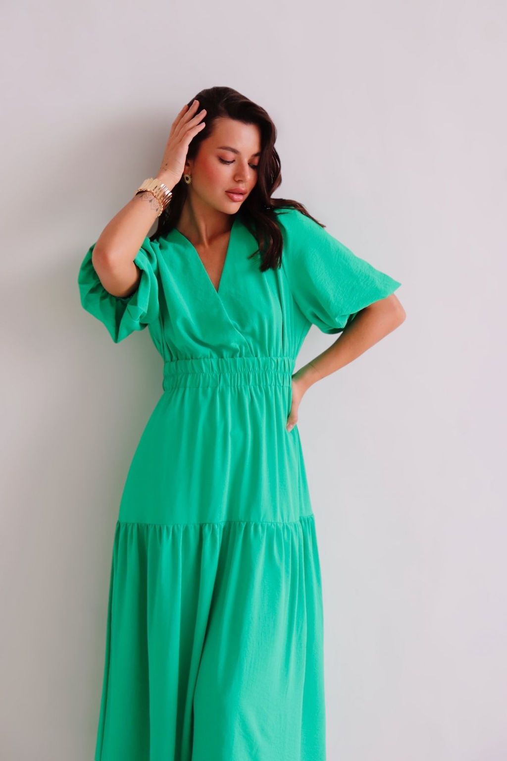 Martichelli Платье салатовое  фото 4