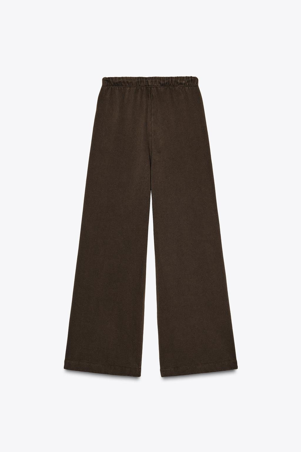 STRAIGHT-LEG PLUSH TROUSERS - Zara фото 33