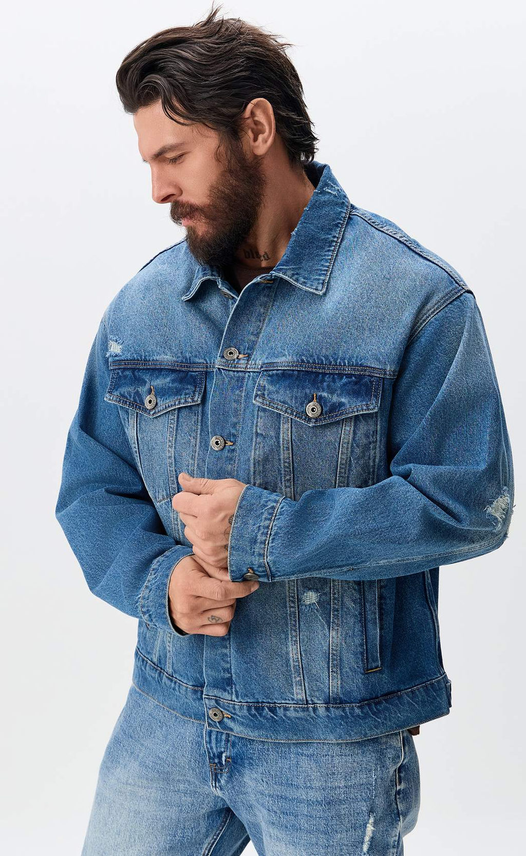 Куртка джинс P611-1285 l.blue - Primm фото 7