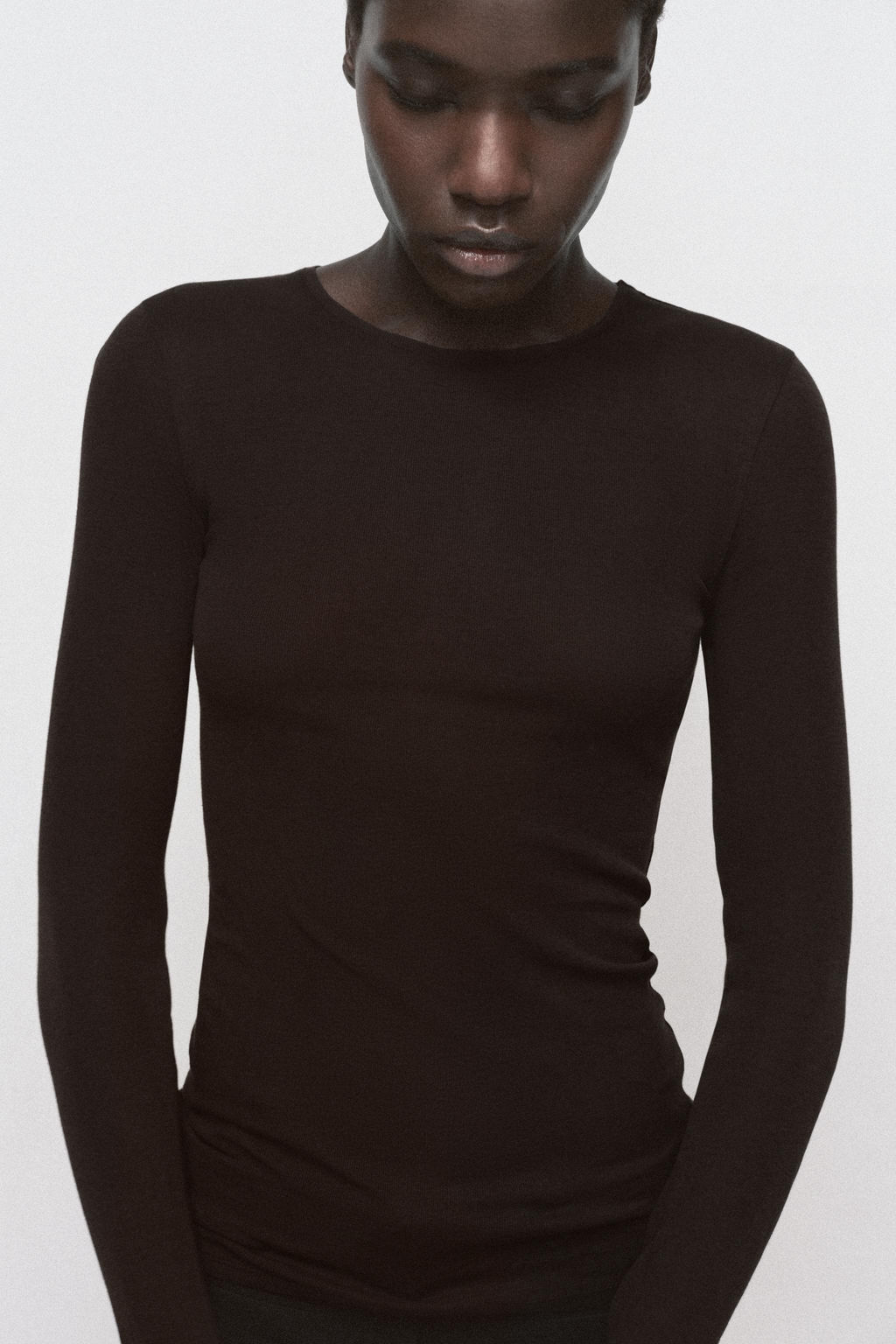 SUPIMA® LONG SLEEVE T-SHIRT - Zara фото 11