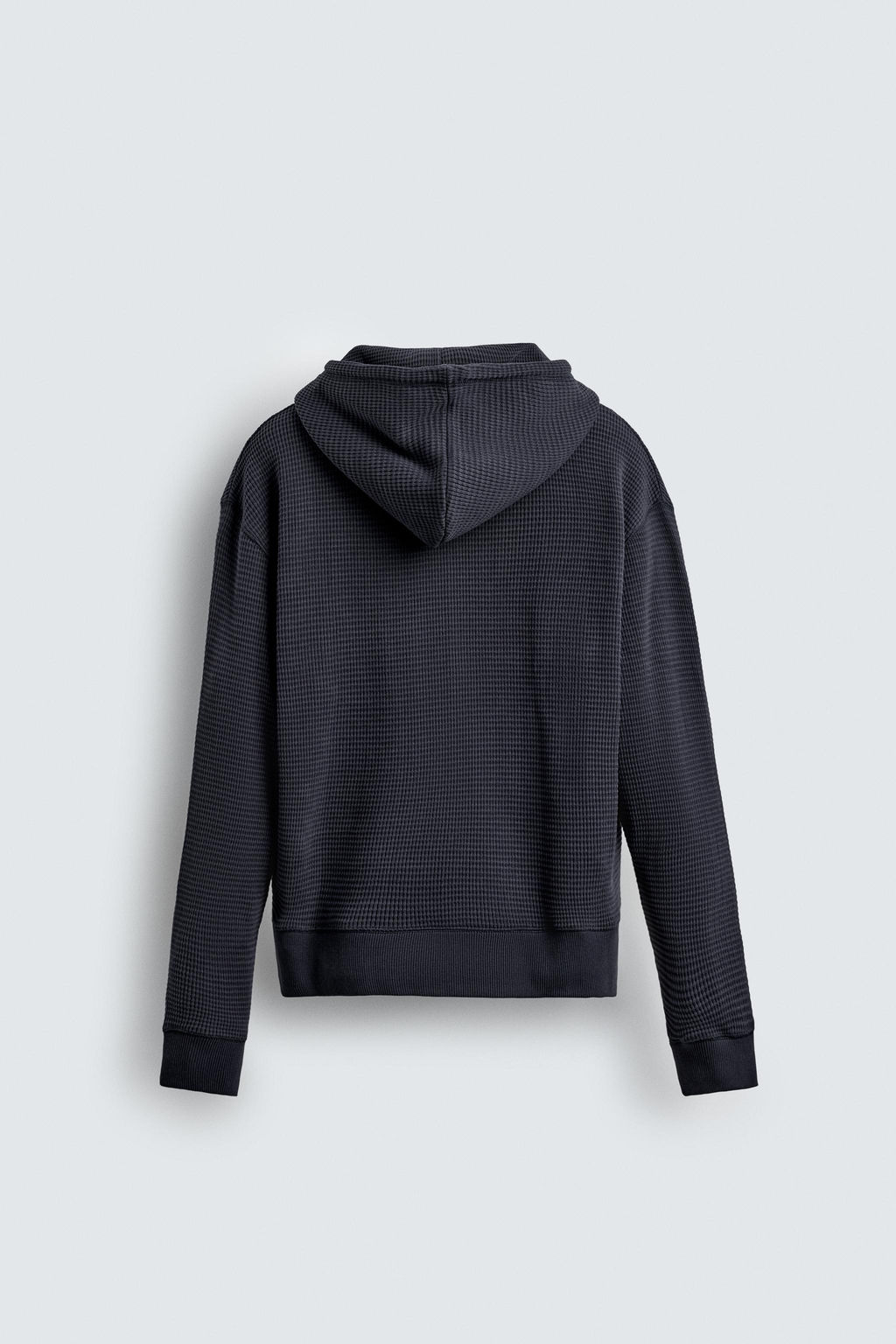 WAFFLE TEXTURED ZIP-UP SWEATSHIRT - Zara фото 8