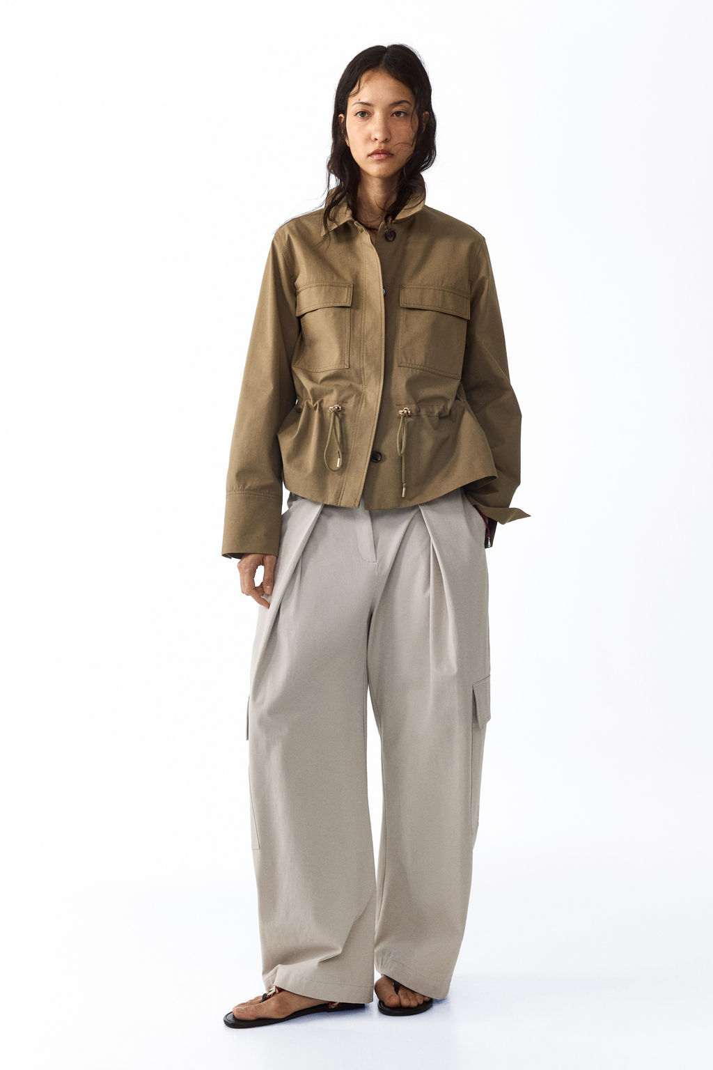 Pantal?n cargo con detalle cruzado - H&m фото 2