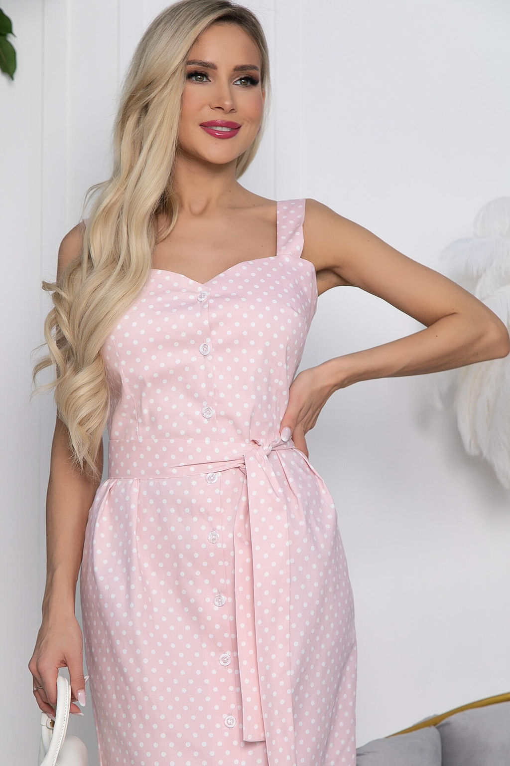 Сарафан Катрин (розовый) П10351 - Lt collection фото 3