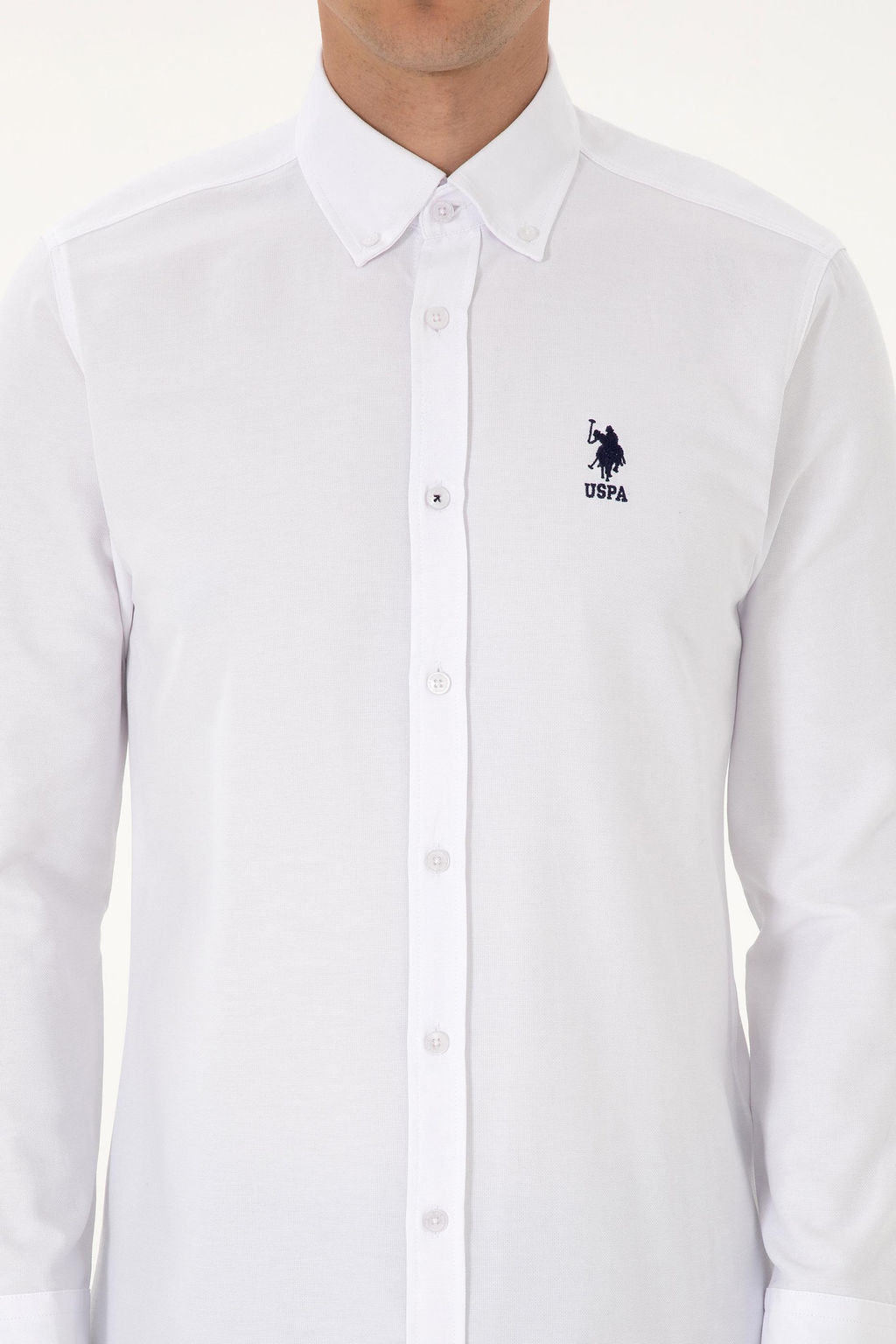 Erkek Beyaz Uzun Kollu Basic G_mlek Sepette S_rpriz _ndirim - U.s. polo assn фото 6