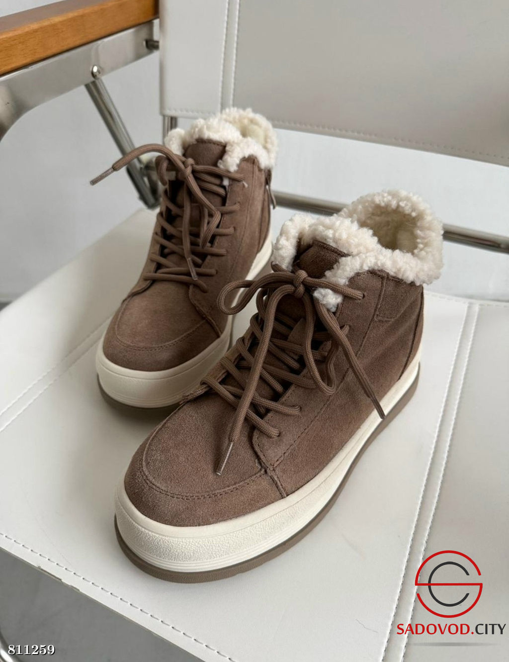 Зимние ботинки полностью натуральные