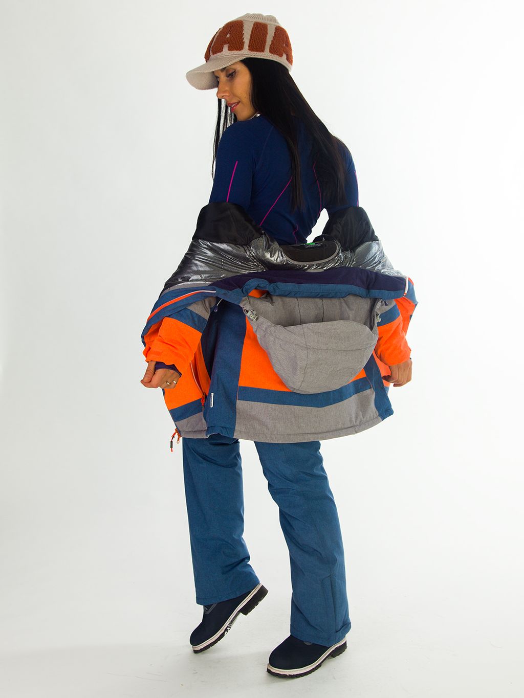 Костюм B-8687 Оранжевый