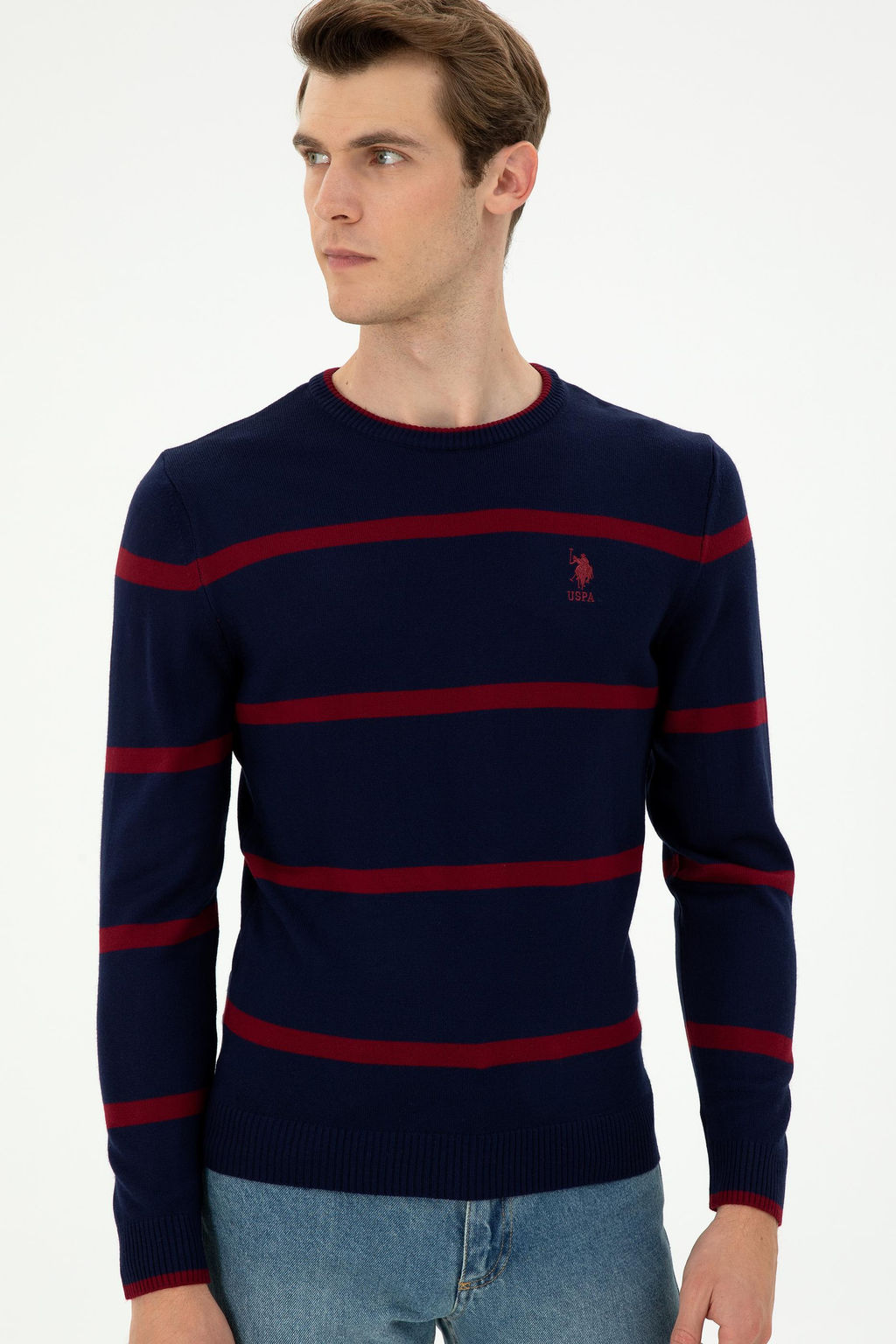 Мужской темно-синий свитер Неожиданная скидка в корзине - U.s. polo assn фото 3