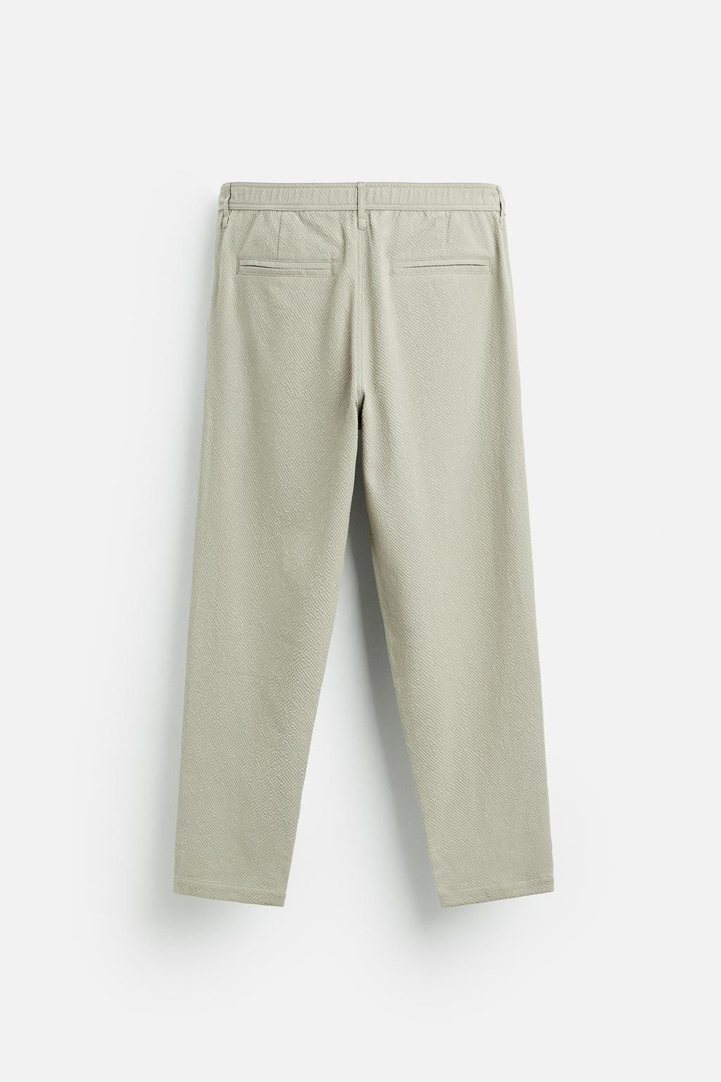 TEXTURED PLEATED TROUSERS - Zara фото 25