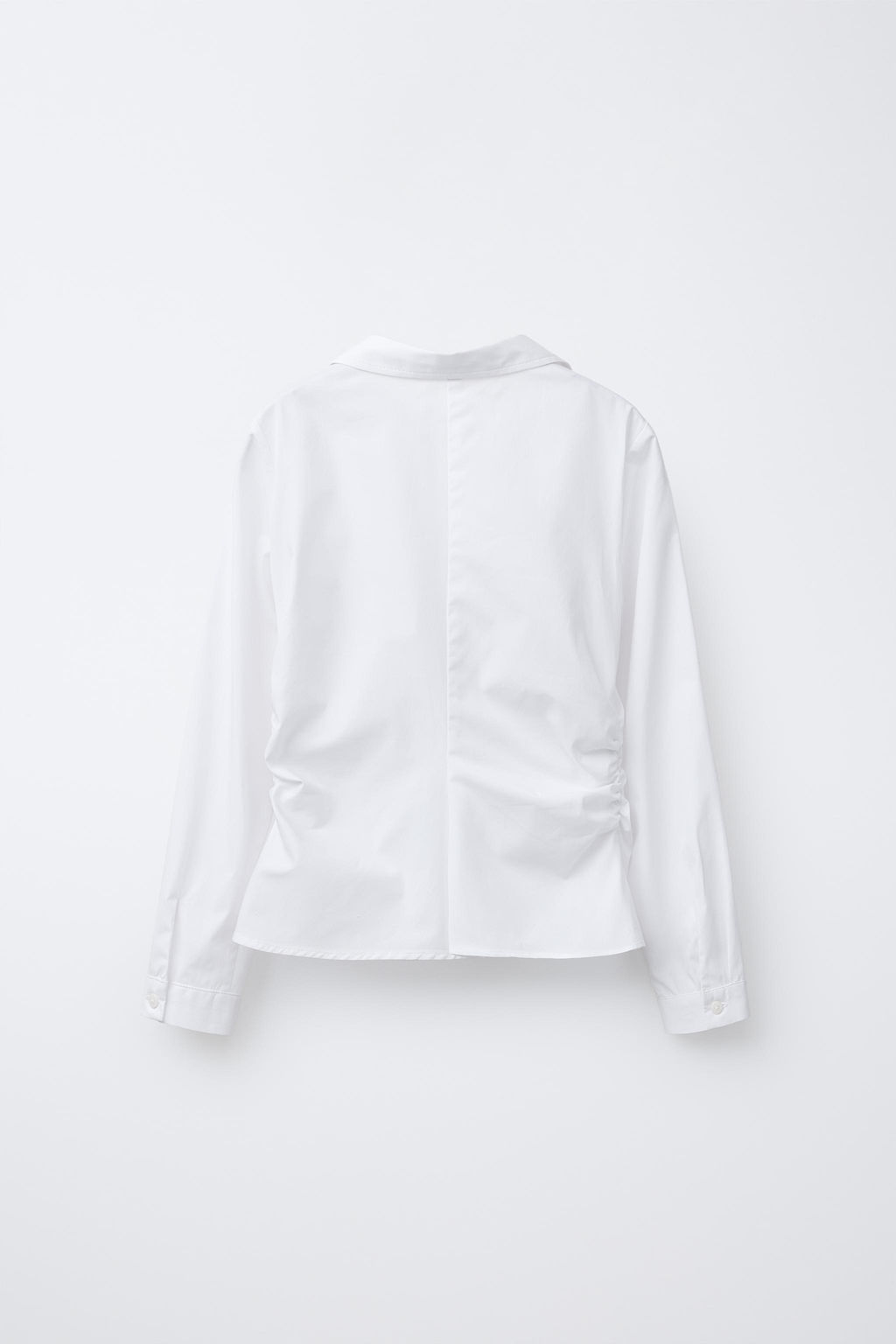 SHIRT WITH SIDE GATHERS - Zara фото 2