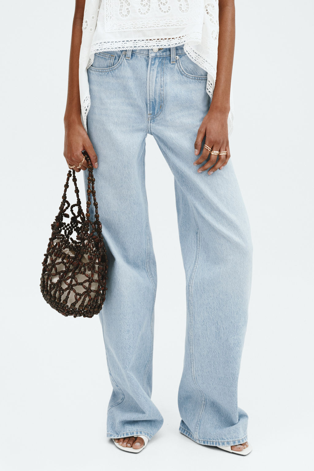 Wide High Waist Jeans - H&m фото 20