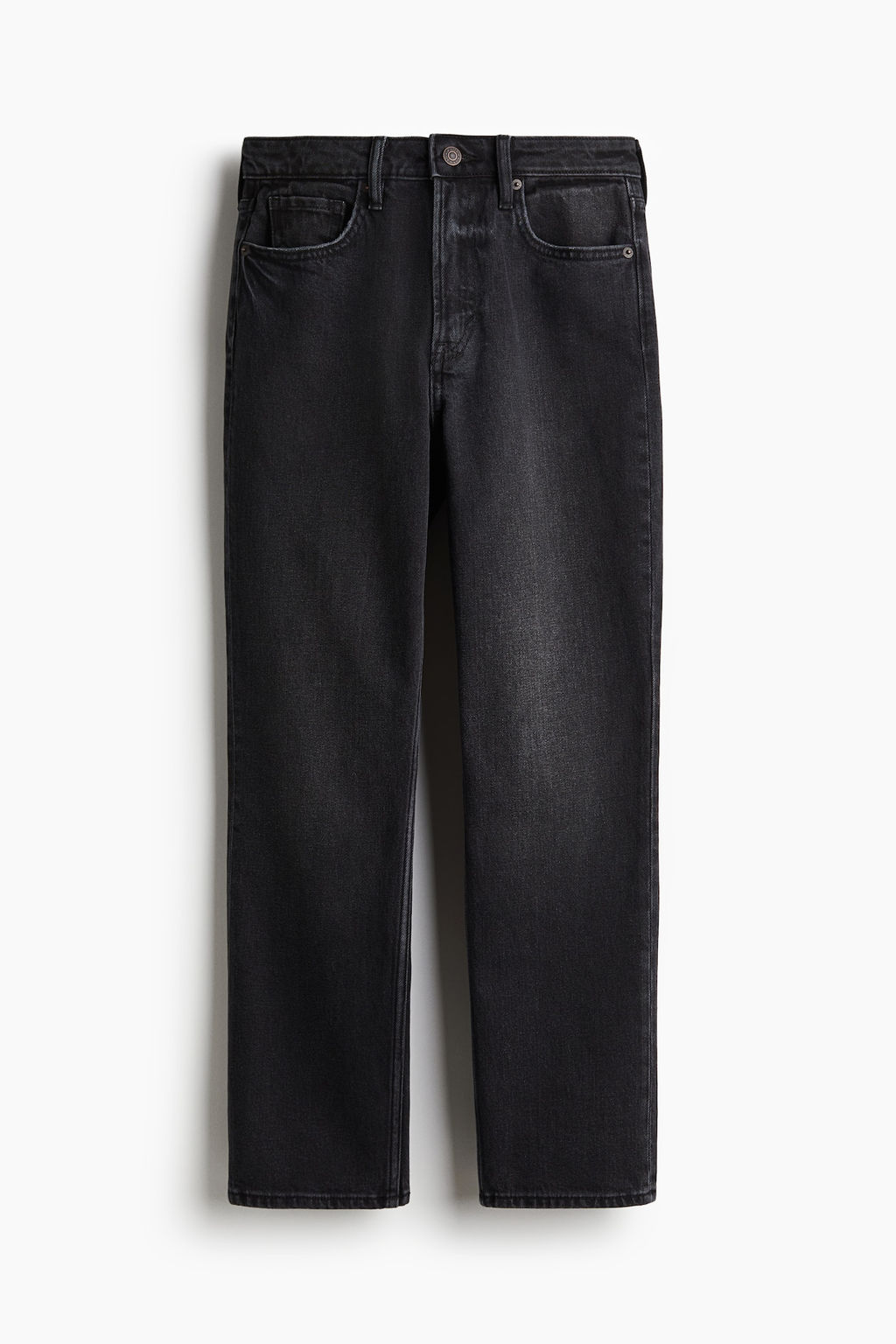 Slim Straight High Ankle Jeans - H&m фото 7