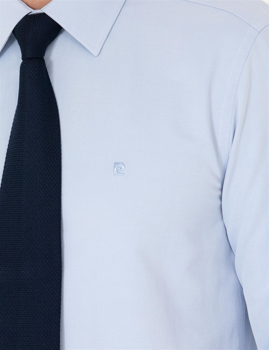 A__k Mavi Slim Fit Uzun Kollu Basic G_mlek - Pierre cardin фото 7