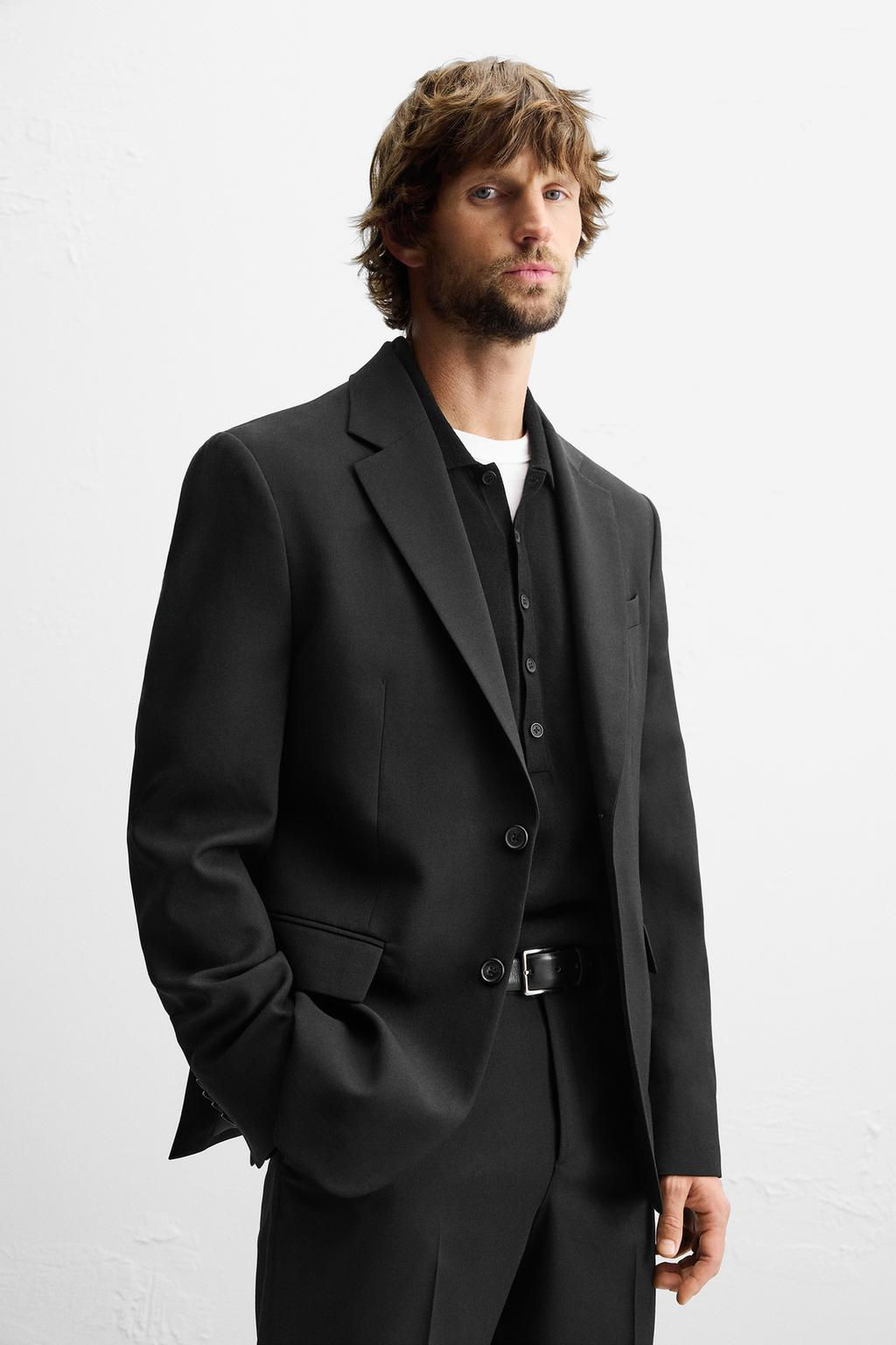 WOOL BLEND SUIT BLAZER - Zara фото 5