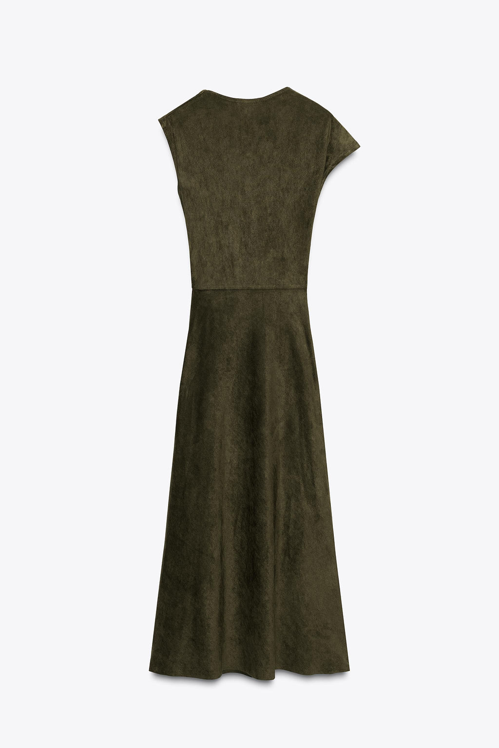 FAUX SUEDE ASYMMETRIC DRESS - Zara фото 5