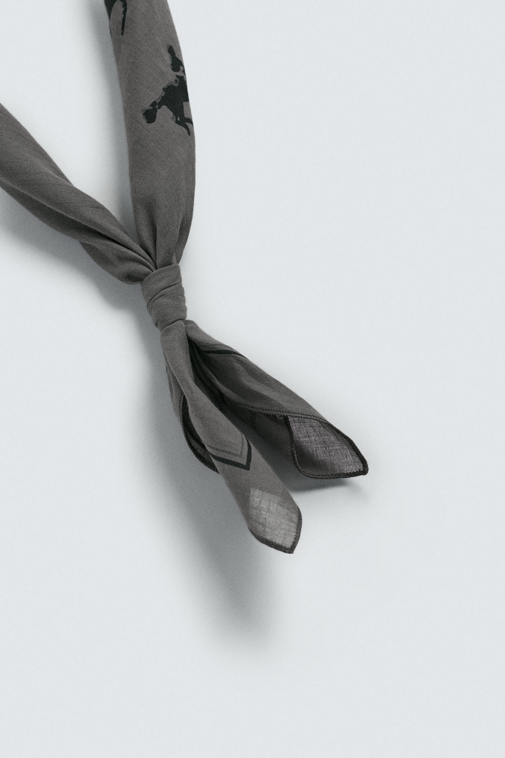BANDANA ESTAMPADO CABALLOS / Gris - Zara фото 6
