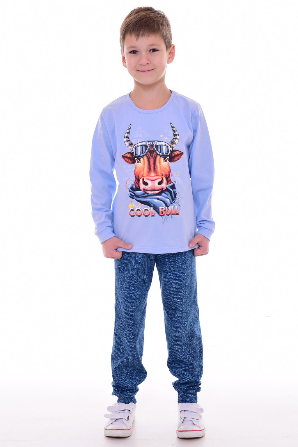 Пижама детская 7-276 (голубой) Бык