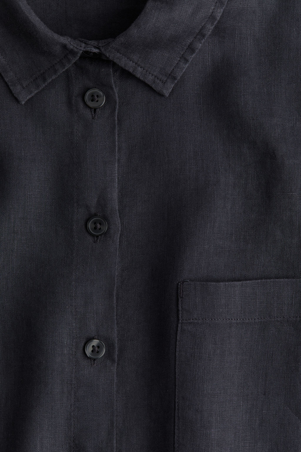 Camisa de dormir en lino lavado - H&m фото 3
