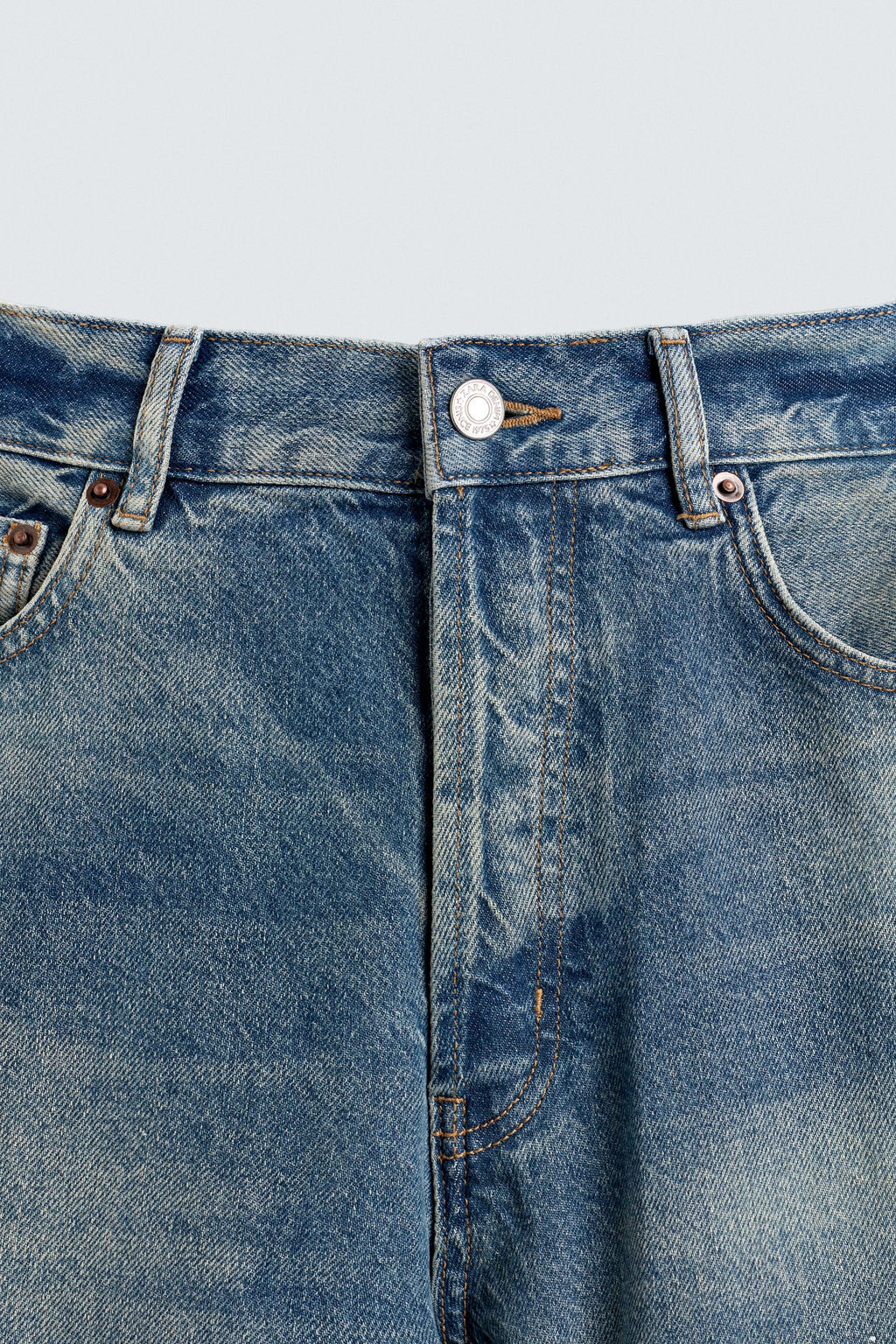 LOOSE FIT SPLATTER JEANS - Zara фото 9
