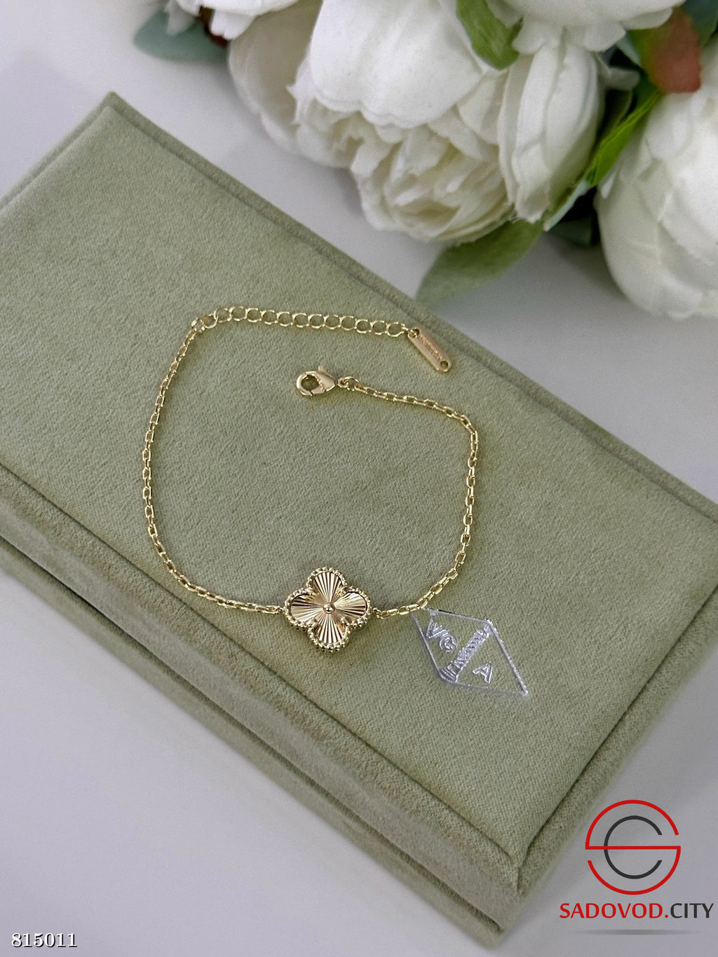 Браслет с клевером медицинская сталь