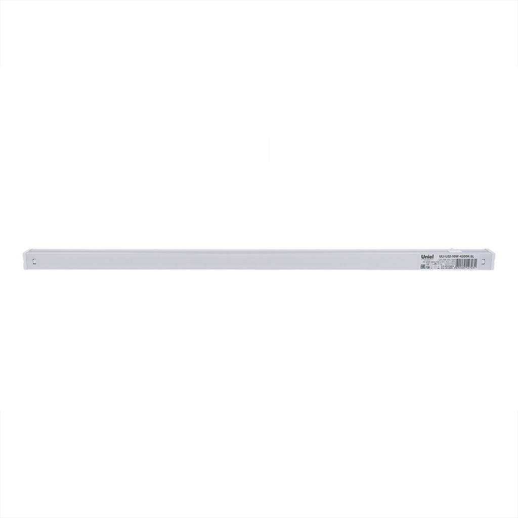 ULI-L02-10W-4200K-SL Светильник линейный светодиодный (аналог Т5). Белый свет(4200K). 900Lm. Выключатель на корпусе. Серебристый. TM Uniel.