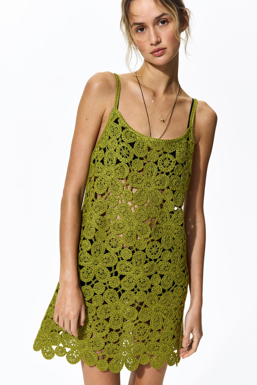 Minivestido efecto crochet - H&m фото 4