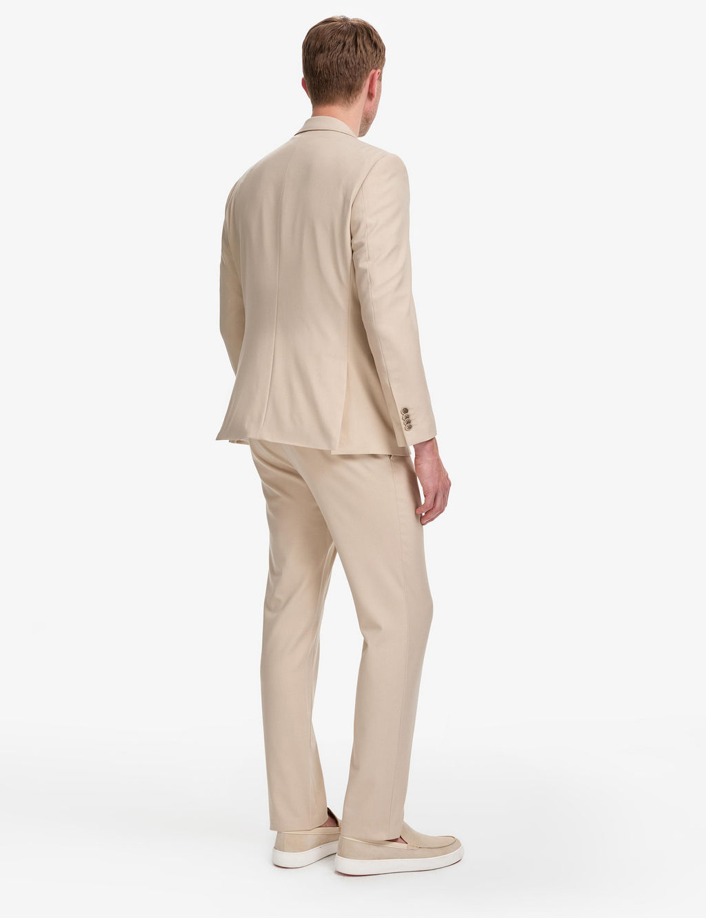 Bej Slim Fit Tak_m Elbise