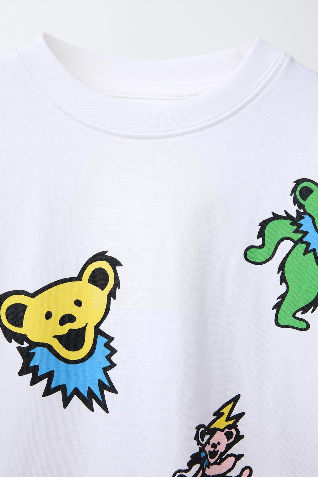 GRATEFUL DEAD AND RHINO ENTERTAINMENT  PRINT T-SHIRT - Zara фото 3