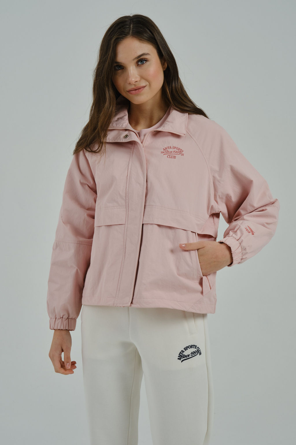 Ветровка Розовый ATSC Woven Track Top - Anta фото 3