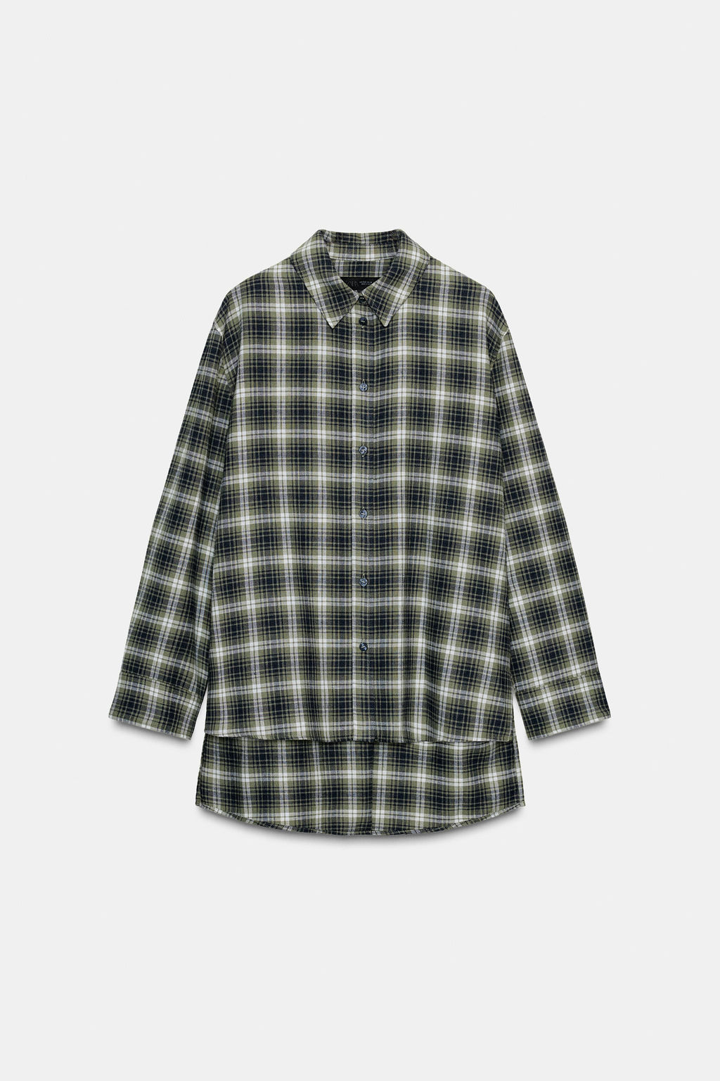 OVERSIZE CHECK SHIRT ZW COLLECTION - Zara фото 9
