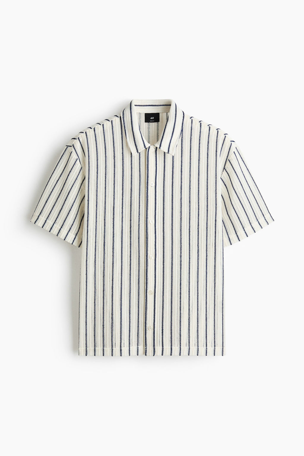 Camisa en punto texturizado Regular Fit - H&m фото 2