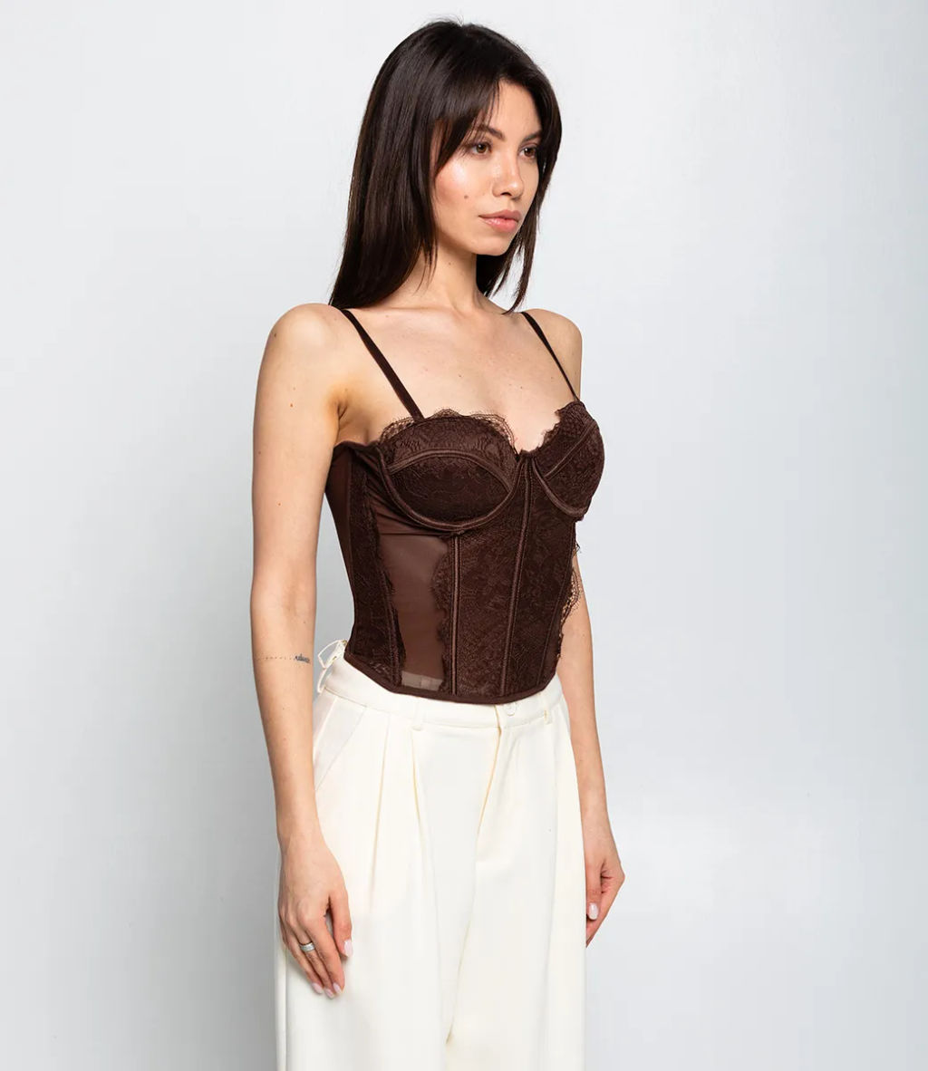 Топ #КТ1941, шоколадный - Dommod фото 2