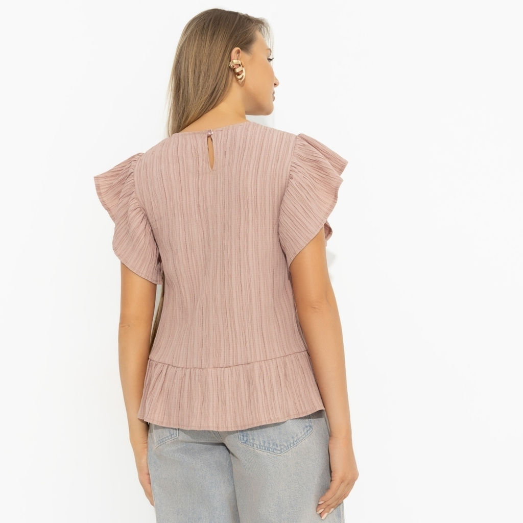 Блуза из жатой ткани, Потому что нужно! (коричневая) - Charutti фото 5