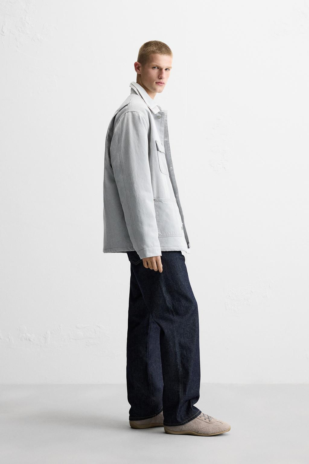 DENIM JACKET WITH CONTRAST COLLAR - LIMITED EDITION - Zara фото 4