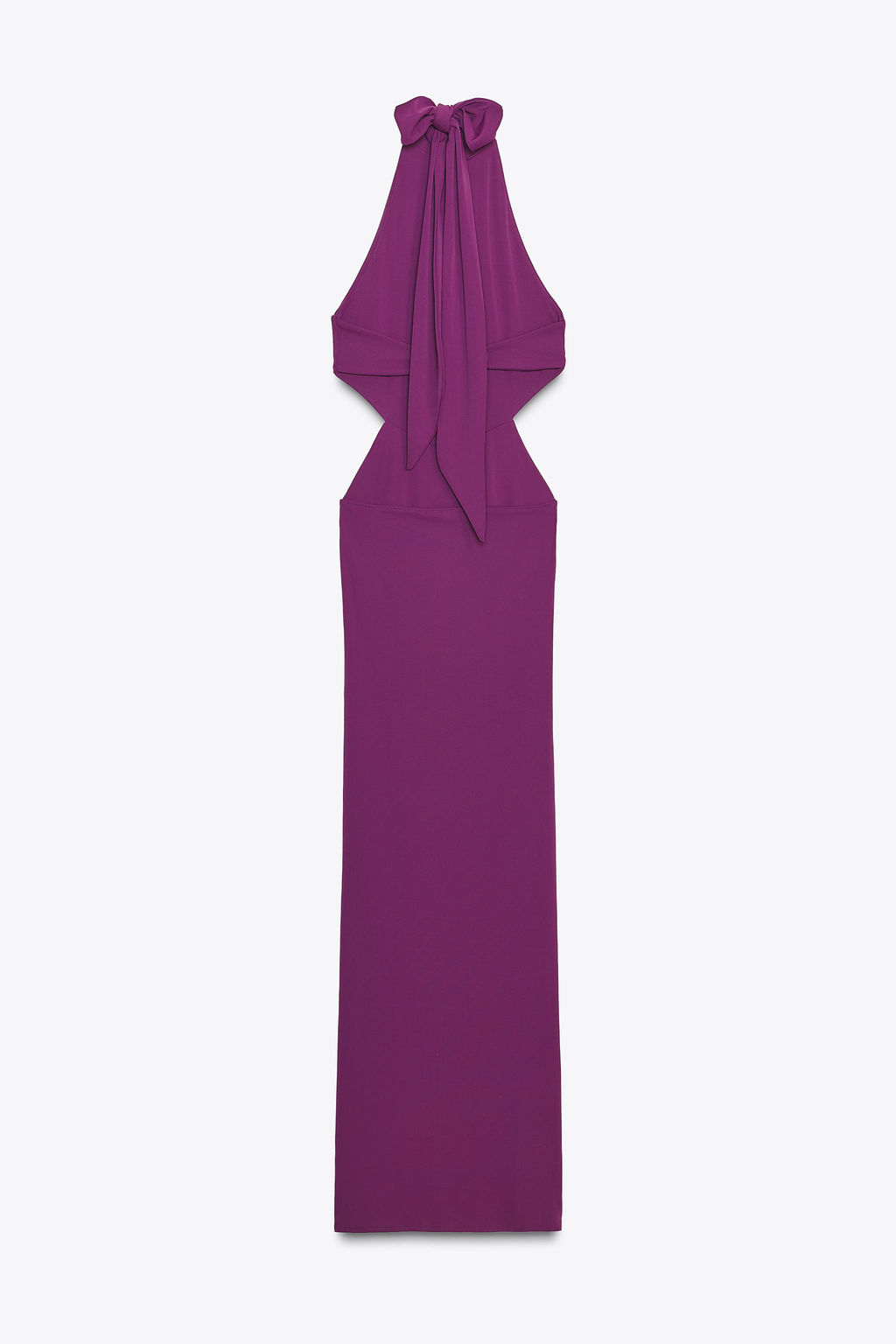 GATHERED HALTER LONG DRESS - Zara фото 9