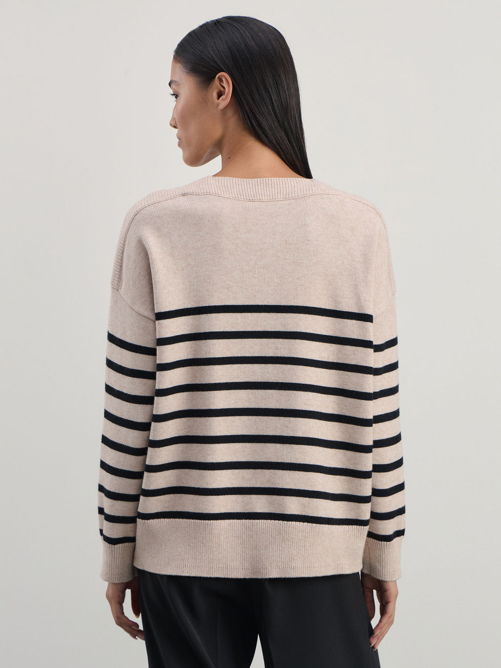 Джемпер в полоску из вискозы / Zarina  фото 5