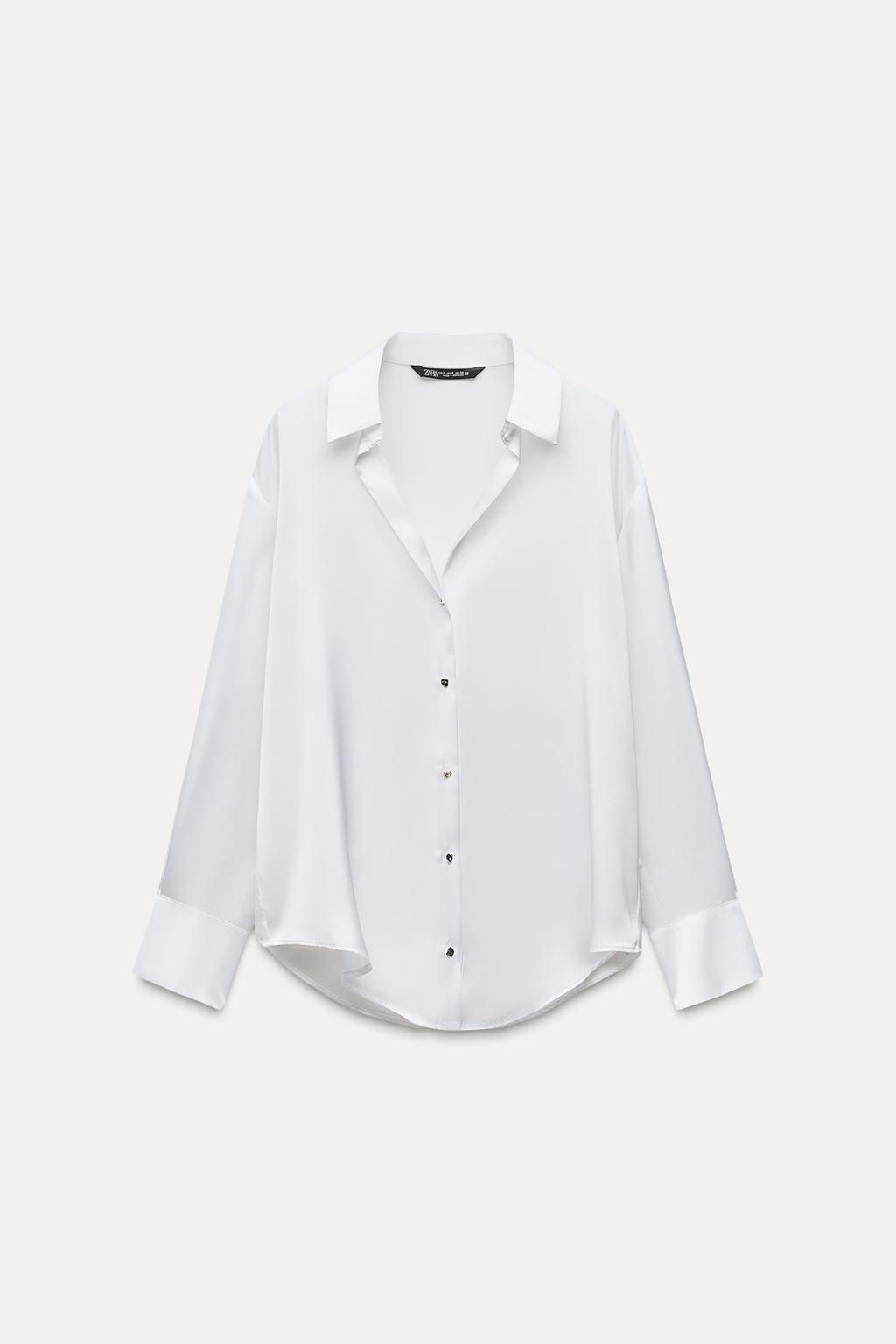 SATIN SHIRT - Zara фото 15