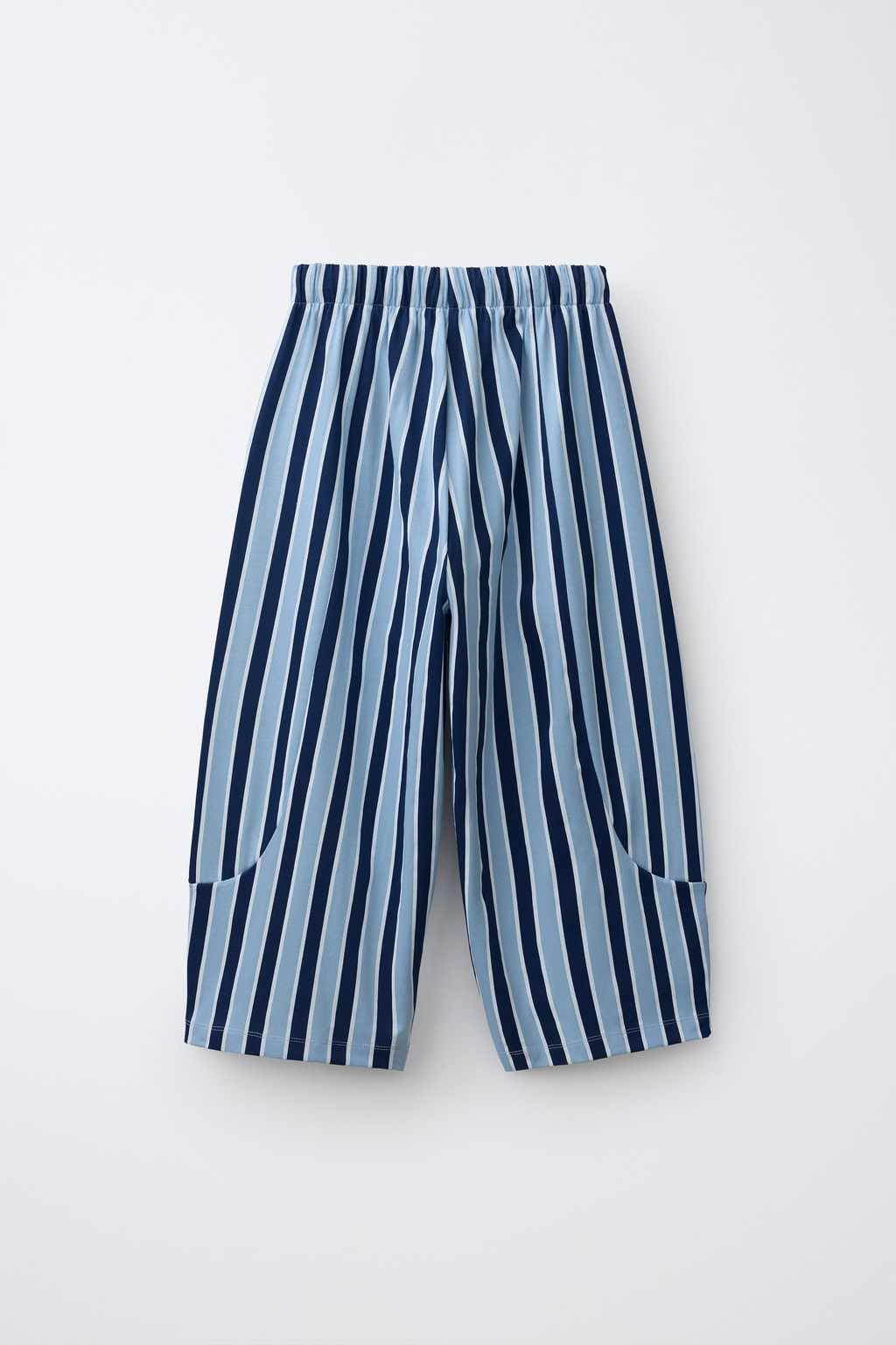 PANTAL?N RELAXED RAYAS / Azul claro - Zara фото 5