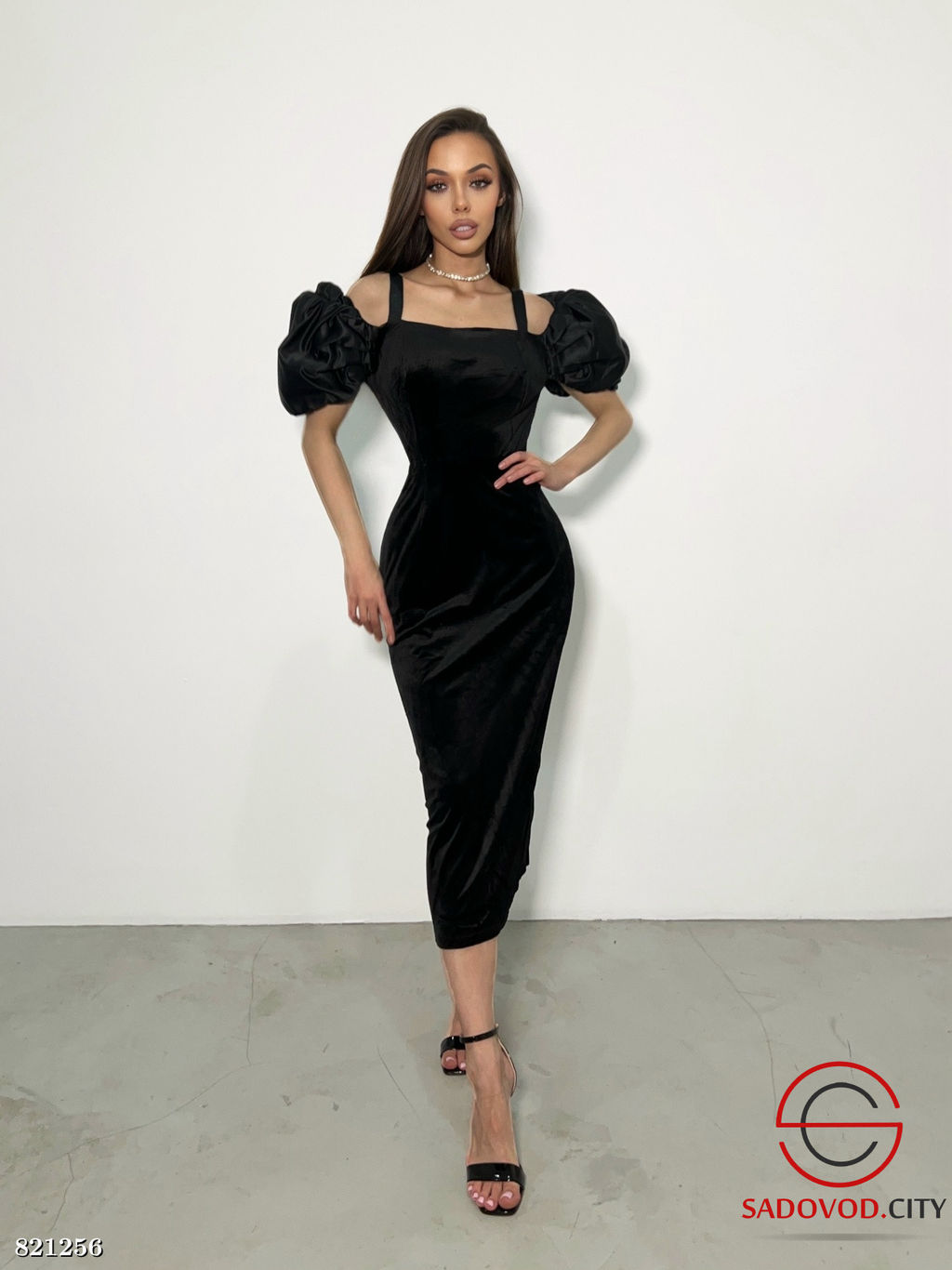 Платье с пышными рукавами-фонариками - Bruno фото 3