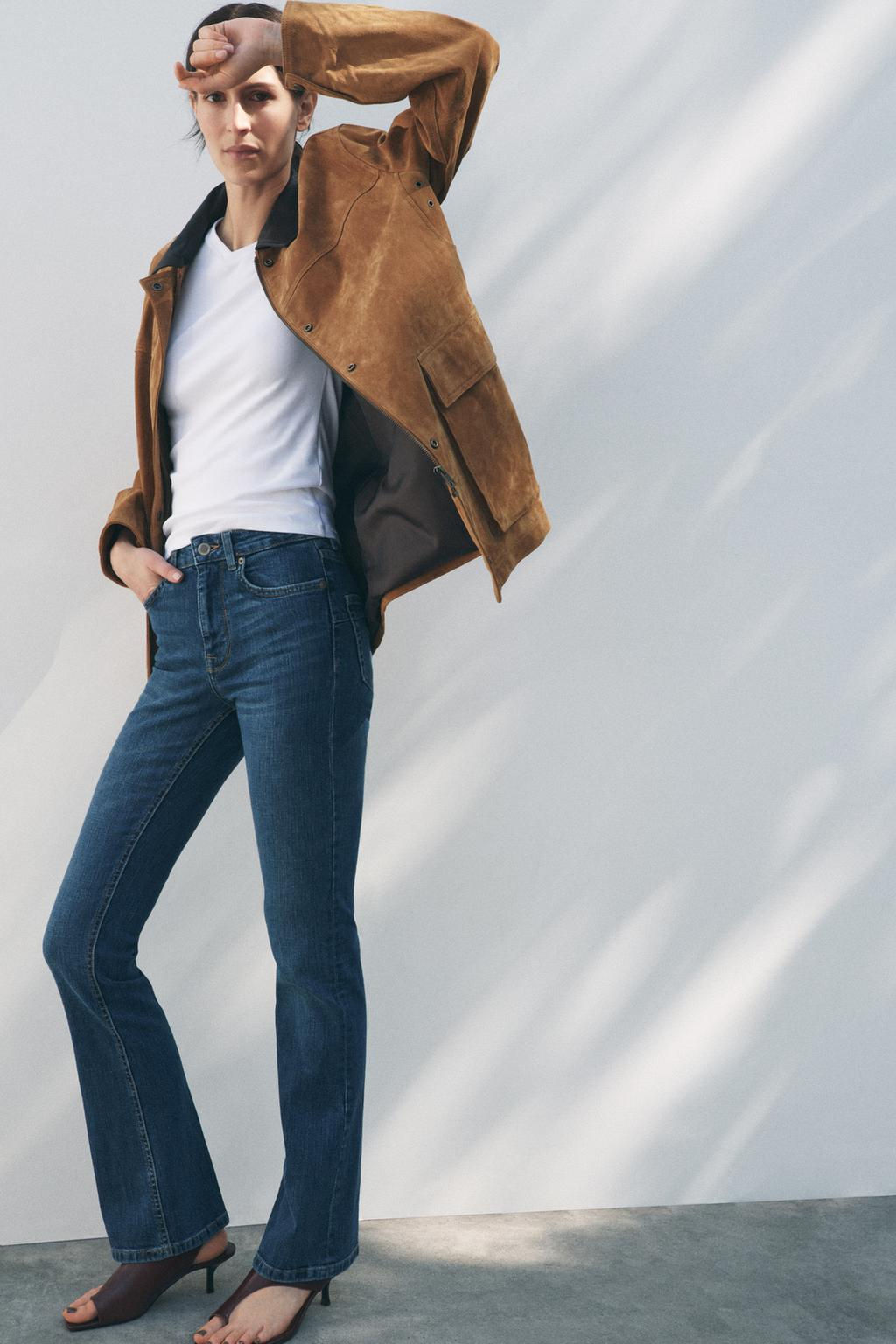 ZW COLLECTION BOOTCUT FULL LENGTH MID-WAIST JEANS - Zara фото 21