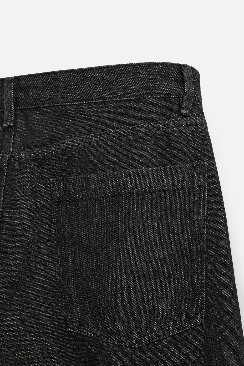 RELAXED FIT JEANS WITH FRAYED SEAMS - Zara фото 9