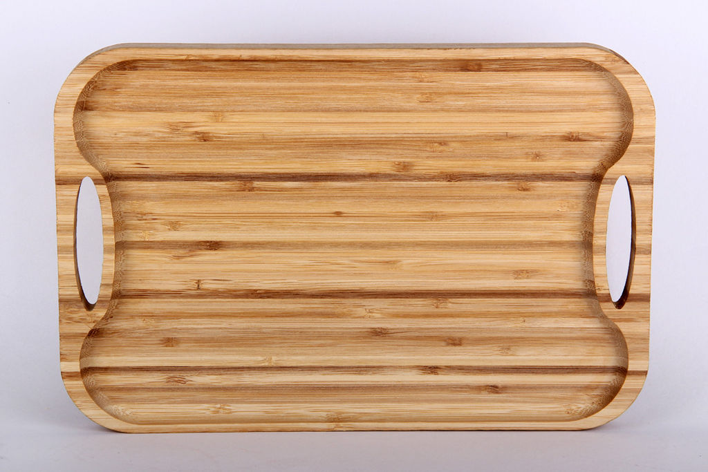 Блюдо сервировочное 30х20х1.7см дерево 5341 - Коралл фото 2