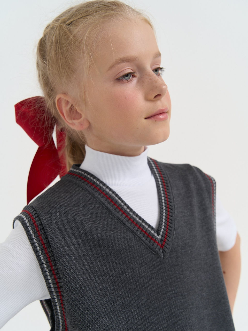 Жилет вязаный Серый 7+ - Bungly фото 8