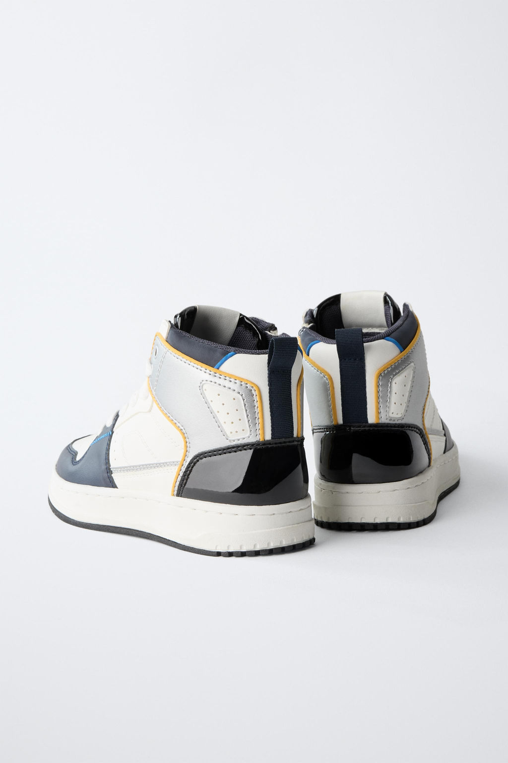 MULTI-PIECE HIGH-TOP SNEAKERS