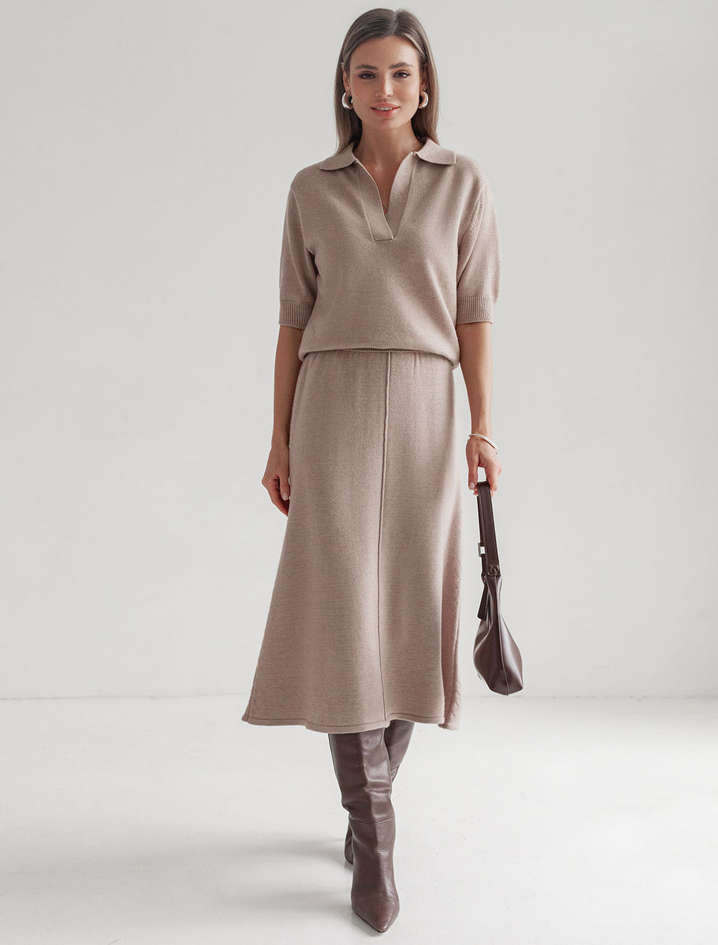 Джемпер-поло из пряжи с кашемиром VILATTE